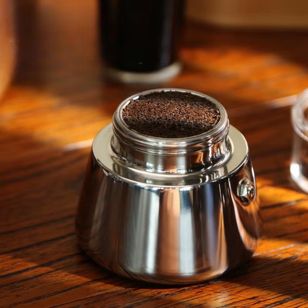 Mini Moka Pot Dual Spot Stainless Steel Espresso Maker - 2 Cup | 100ml