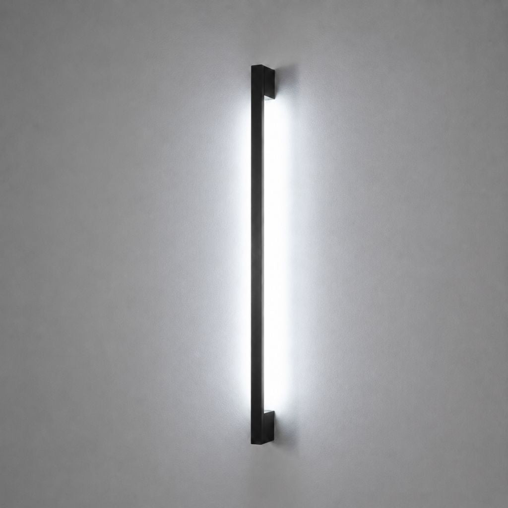 Modern LED Long Wall Lamp Iron Body Silicone Shade Up Down