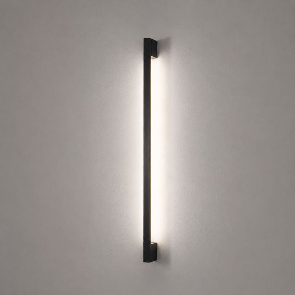 Modern LED Long Wall Lamp Iron Body Silicone Shade Up Down