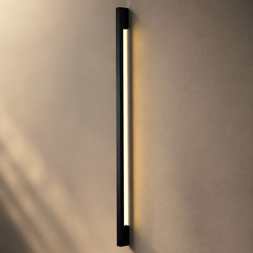 Modern LED Long Wall Lamp Iron Body Silicone Shade Up Down