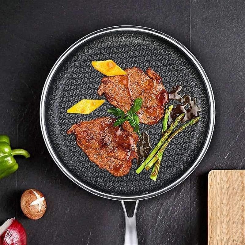 Non-Stick Stainless Steel Frying Pan by Lattea