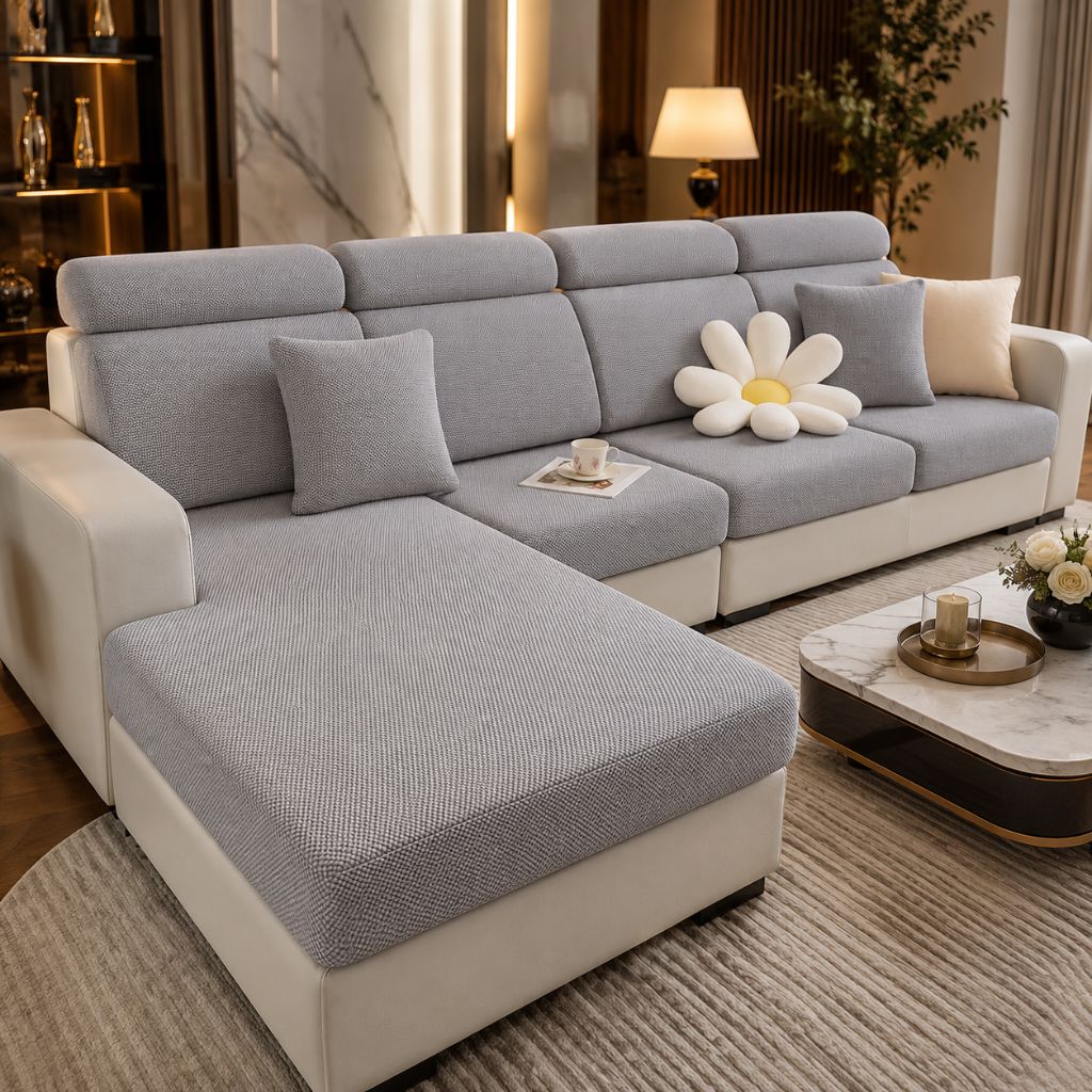 Pet Friendly Stretch Sofa Cover Washable Furniture Protector