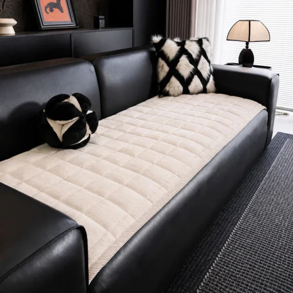 Quilted Sofa Cover Mat – Non-Slip & Pet Scratch Resistant
