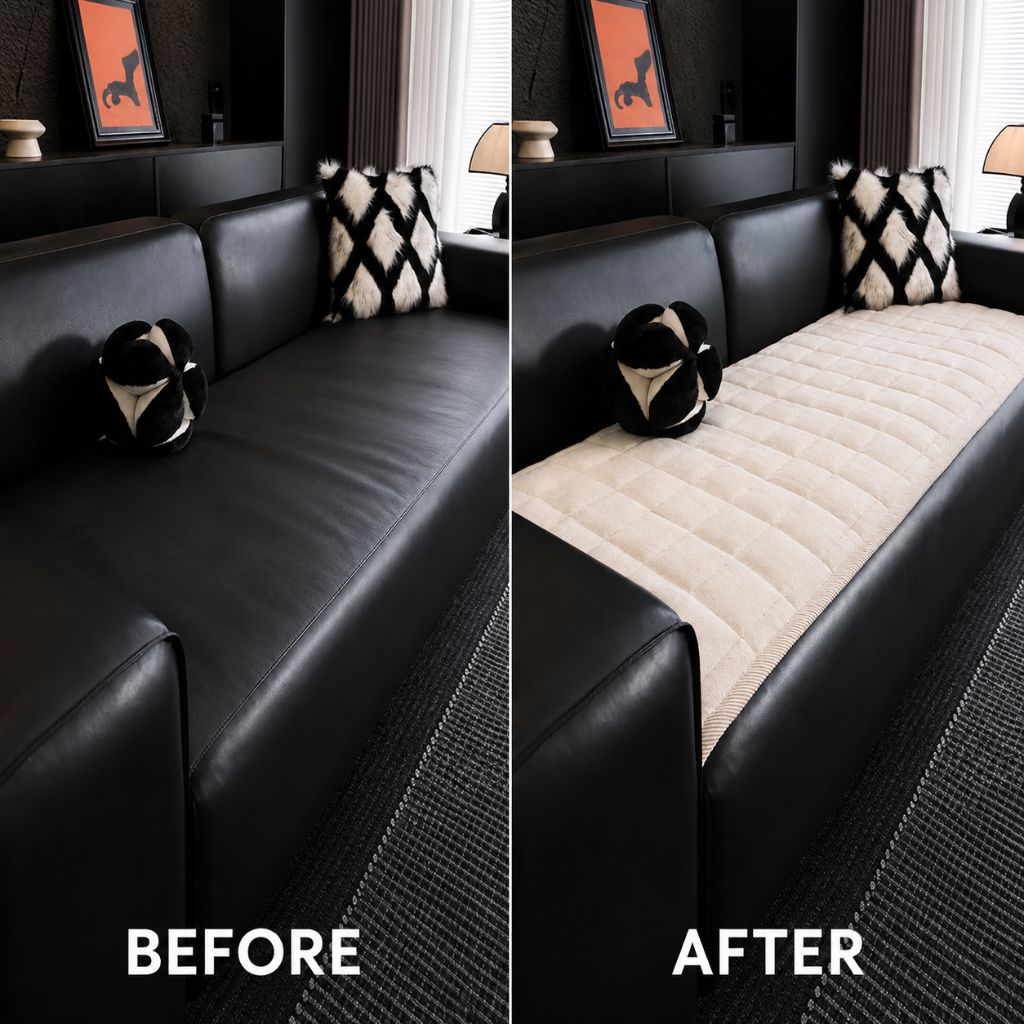 Quilted Sofa Cover Mat – Non-Slip & Pet Scratch Resistant