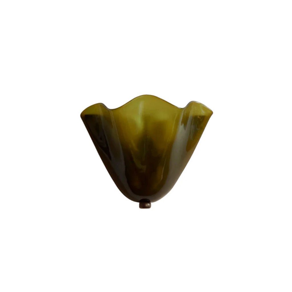 Retro Glass Shell Wall Light Sconce