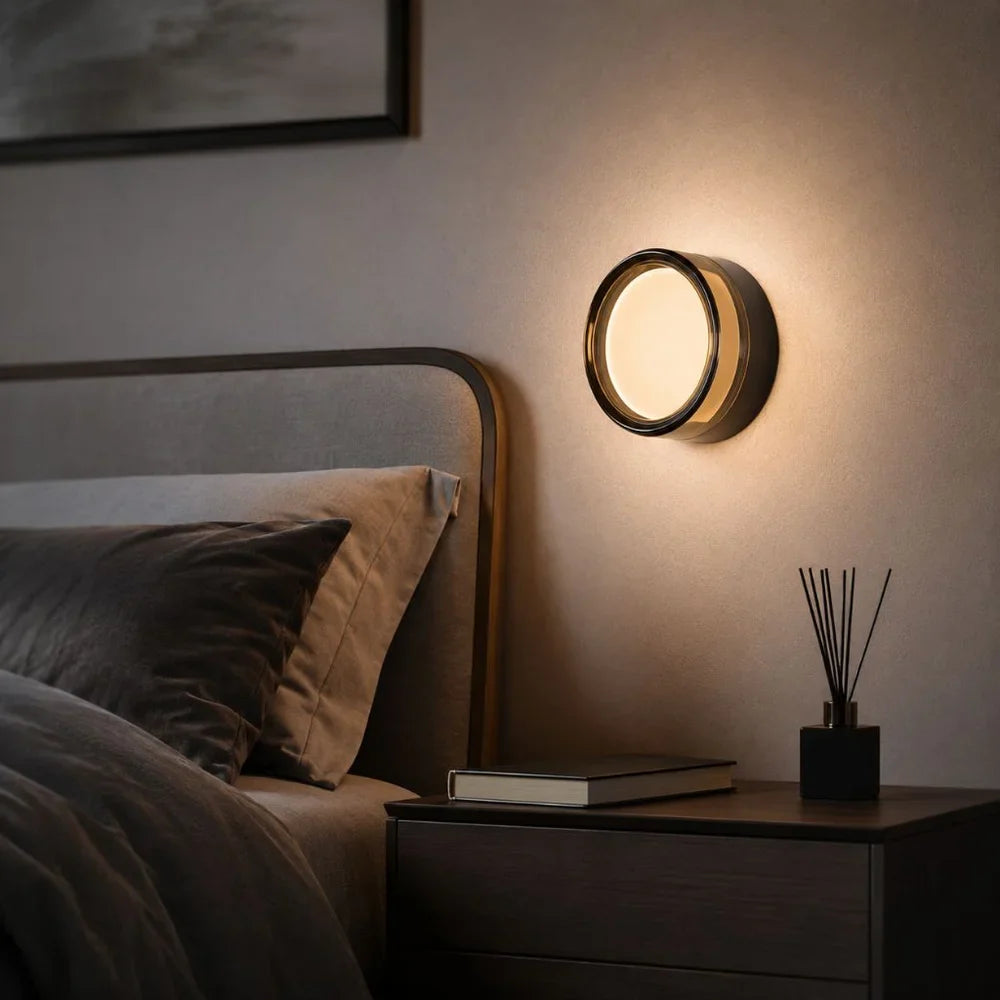 Round LED Wall Sconce IP65 CCT Switch Indoor Outdoor Lamp