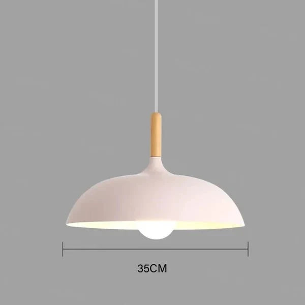 Scandinavian Oak LED Pendant Lamp