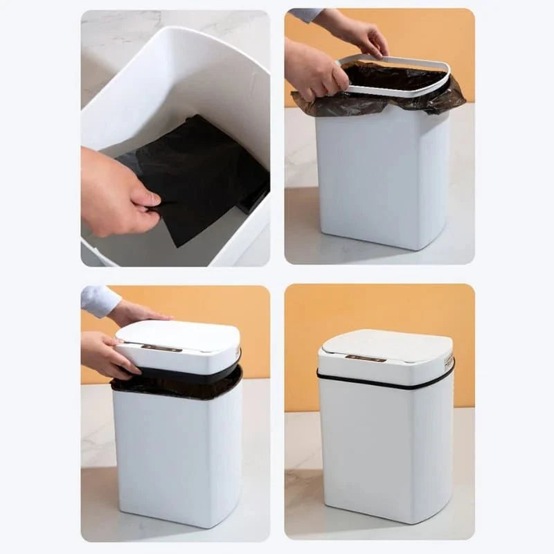 SmartWaste 15L - Automatic Sensor Trash Bin for Bathroom and Kitchen