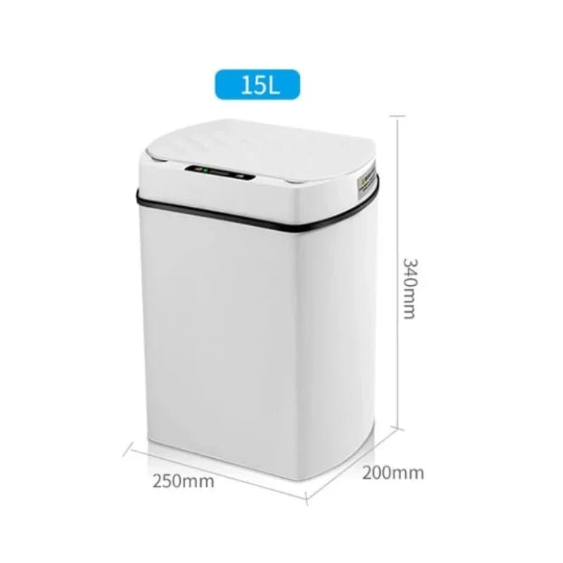 SmartWaste 15L - Automatic Sensor Trash Bin for Bathroom and Kitchen