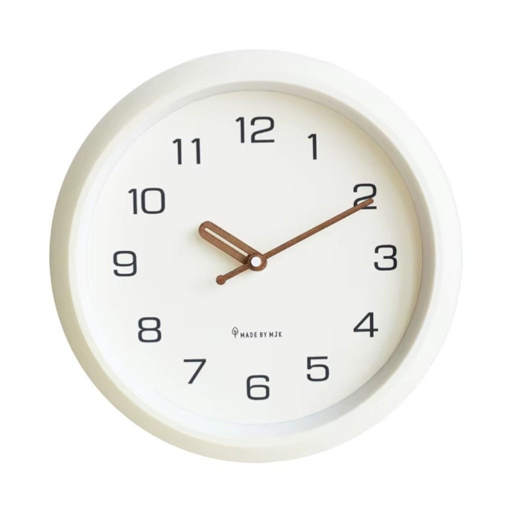 SoftOrb Scandinavian Cream Silent Wall Clock