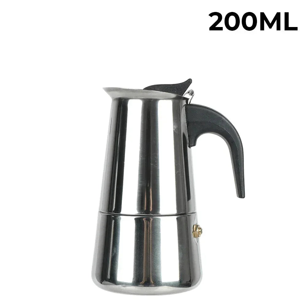 Stainless Steel Stovetop Italian Coffee Moka Pot