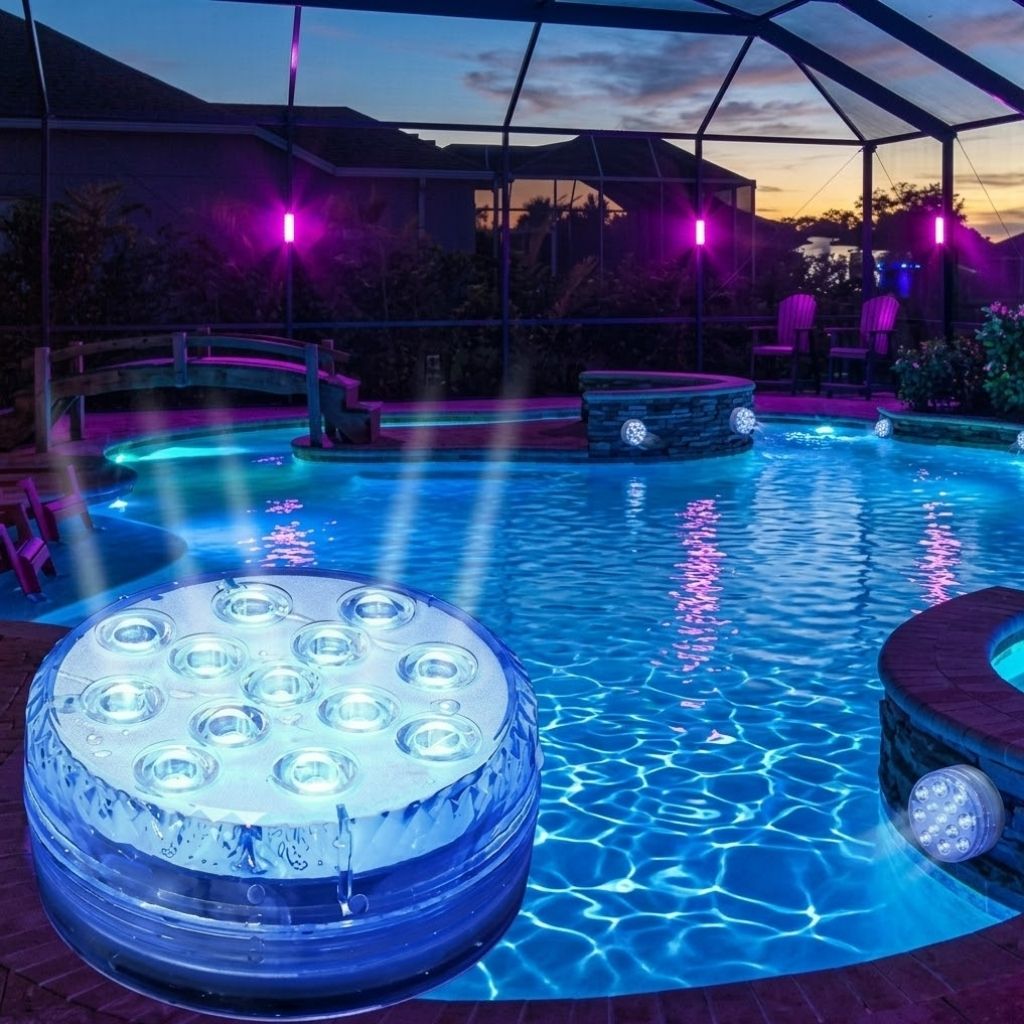 Submersible Pool LED Light with Remote Control - Lattea