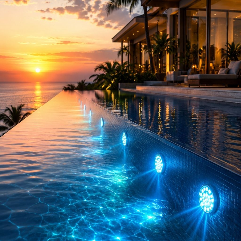 Submersible Pool LED Light with Remote Control - Lattea