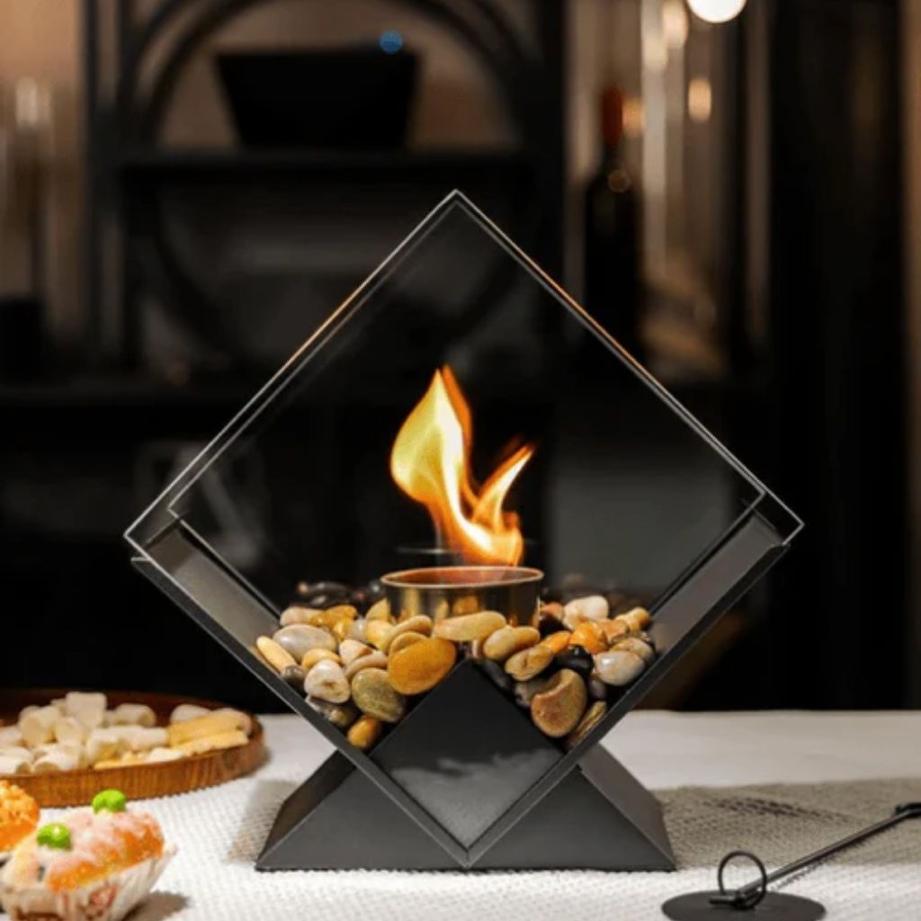 Tabletop Fire Pit Smoke-Free Nordic Glass