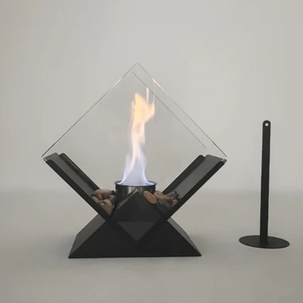 Tabletop Fire Pit Smoke-Free Nordic Glass