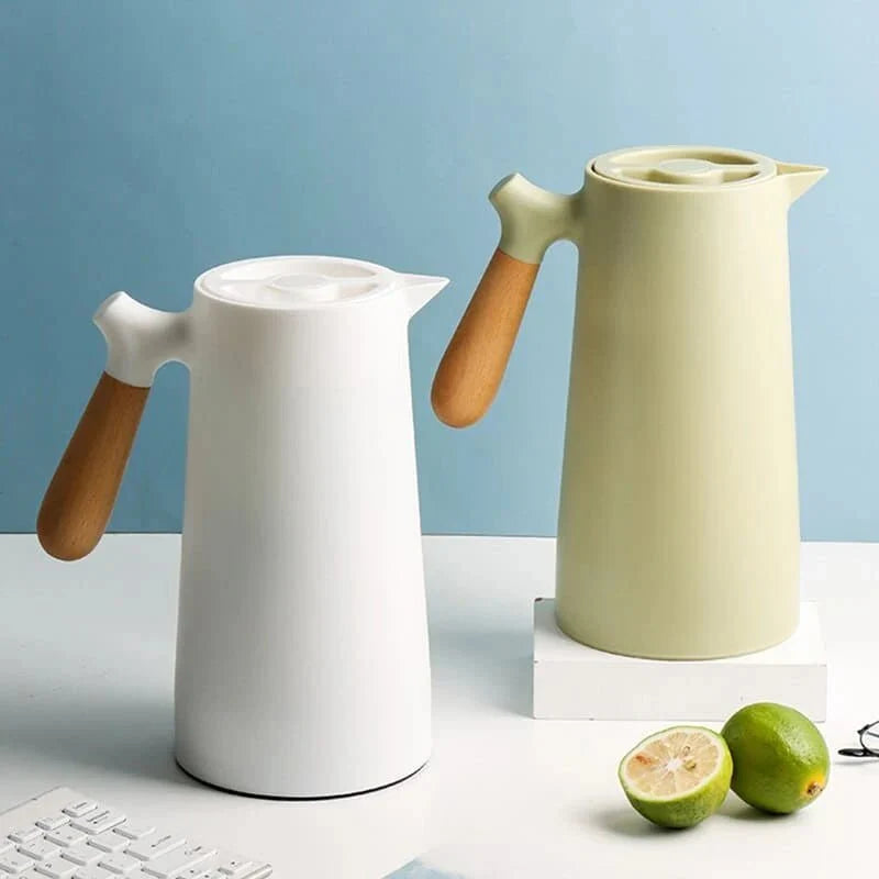 Thermal Jug with Wooden Handle - Nordic Design 1L