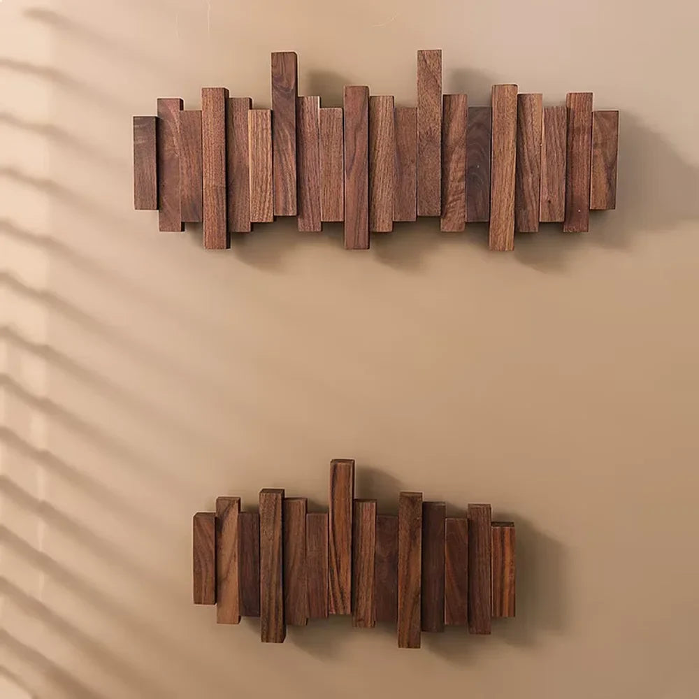 Wall-Mounted Coat Rack | Premium Wood Wall Hooks