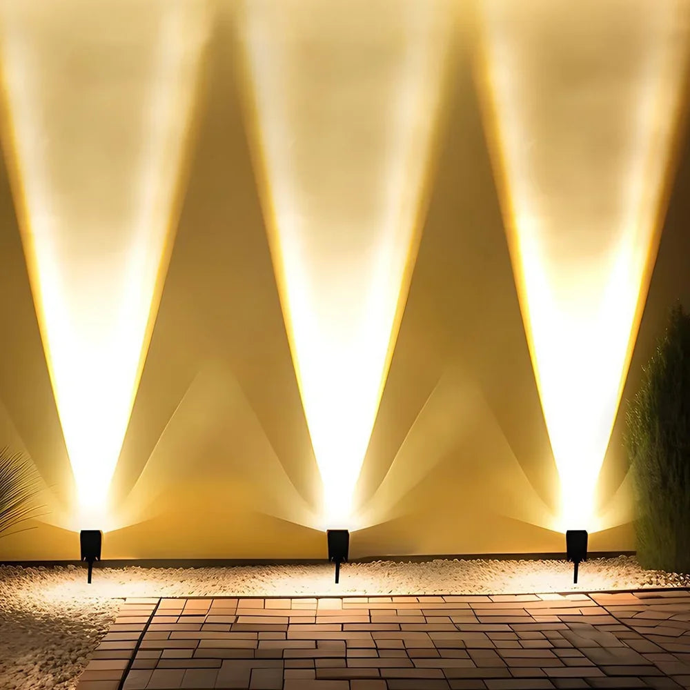Waterproof LED Solar Spotlight Set - Multi-Zoom Landscape Lighting
