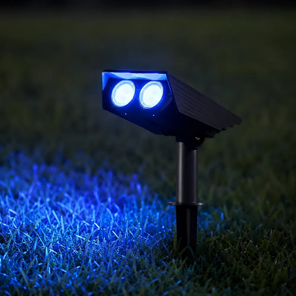 Waterproof LED Solar Spotlight Set - Multi-Zoom Landscape Lighting