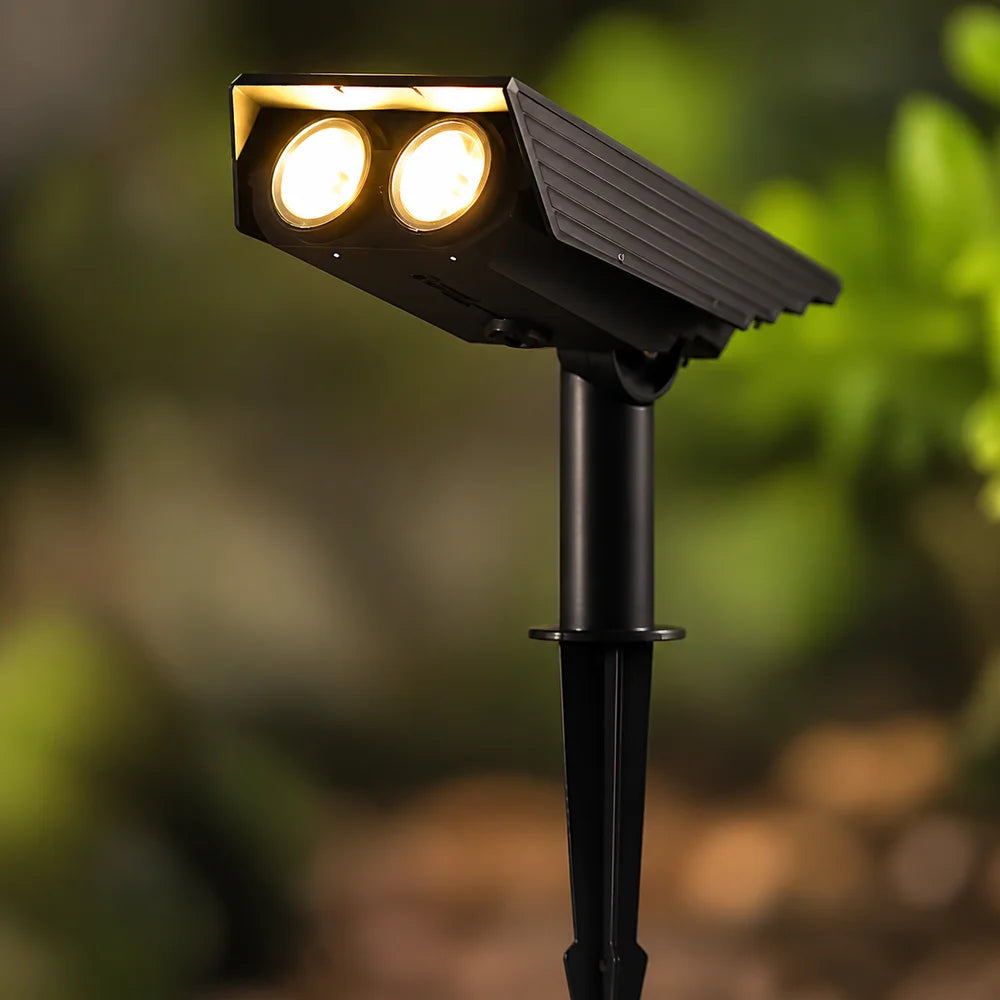 Waterproof LED Solar Spotlight Set - Multi-Zoom Landscape Lighting