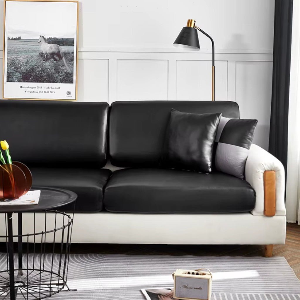 Waterproof PU Leather Sofa Cushion Cover Stretch Non-Slip