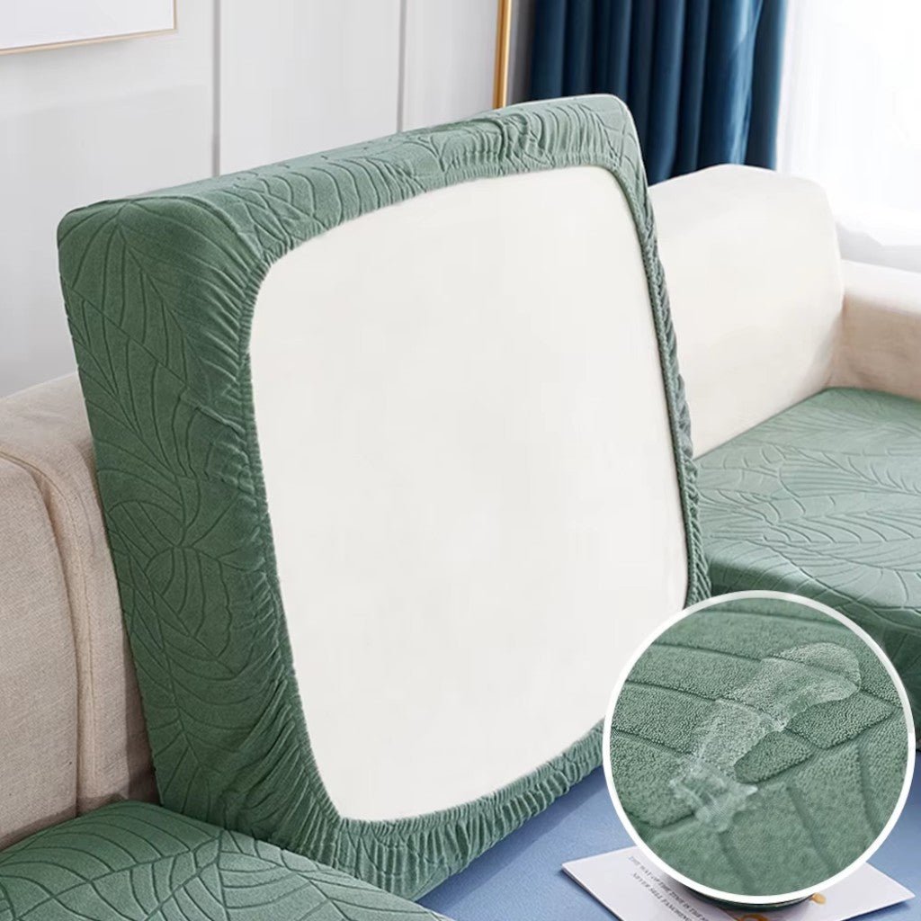 Waterproof Sofa Cushion Cover Stretch Chenille - Non-Slip Elastic Fit