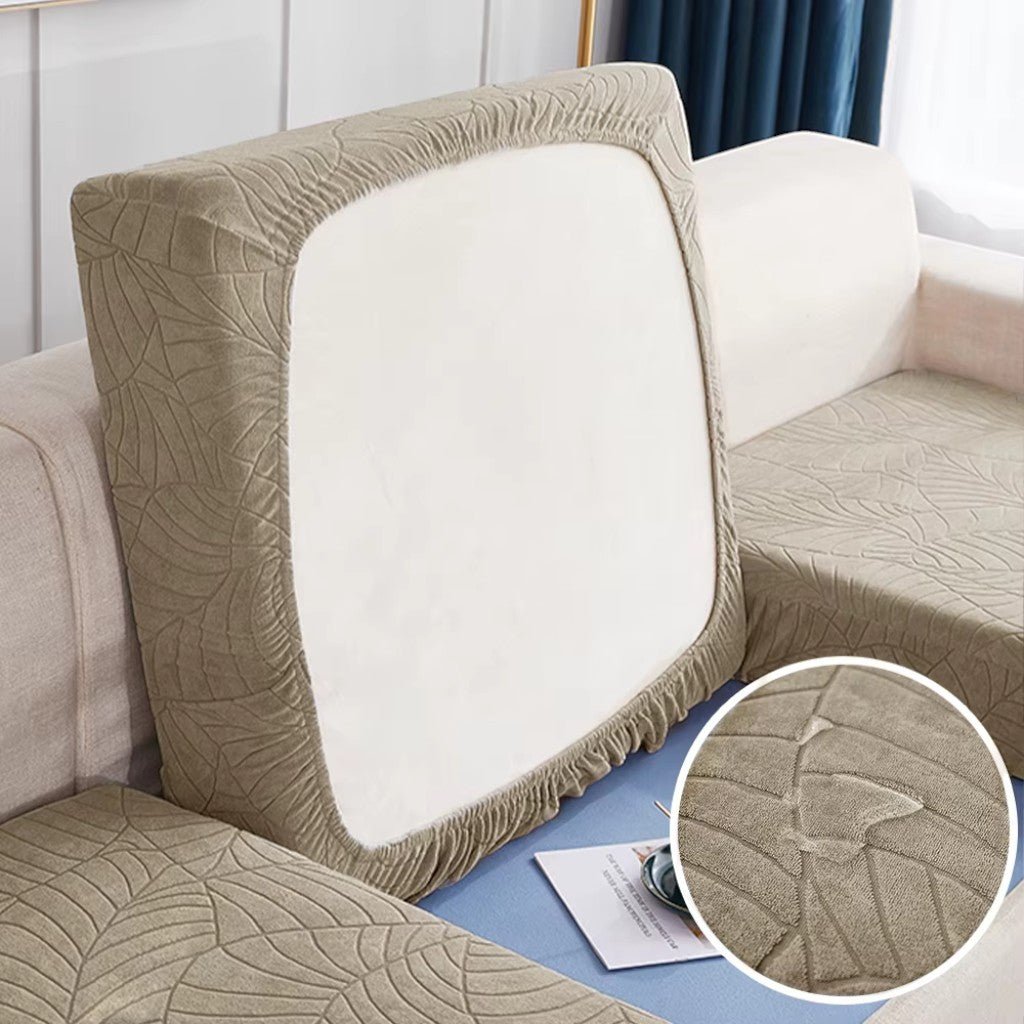 Waterproof Sofa Cushion Cover Stretch Chenille - Non-Slip Elastic Fit