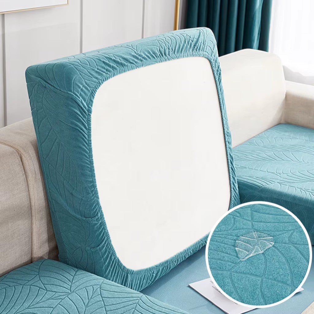 Waterproof Sofa Cushion Cover Stretch Chenille - Non-Slip Elastic Fit