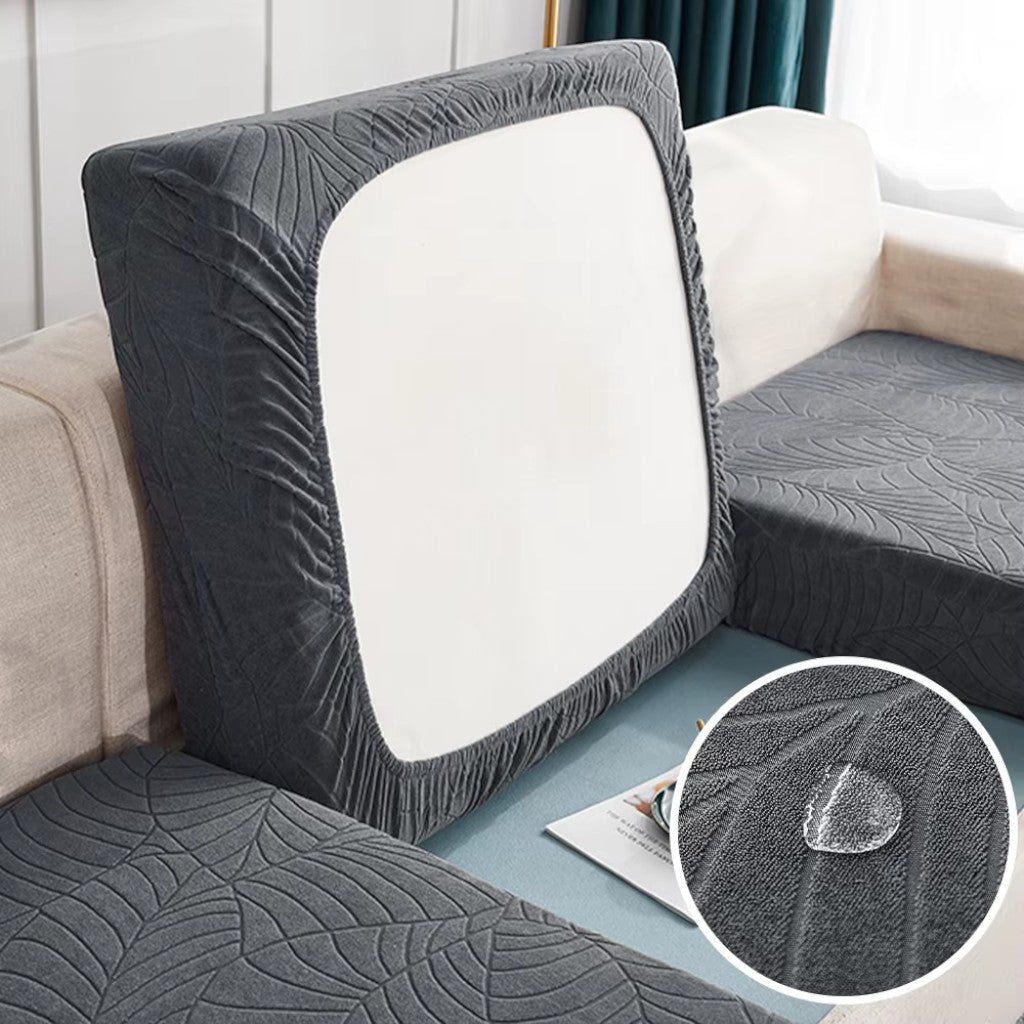 Waterproof Sofa Cushion Cover Stretch Chenille - Non-Slip Elastic Fit