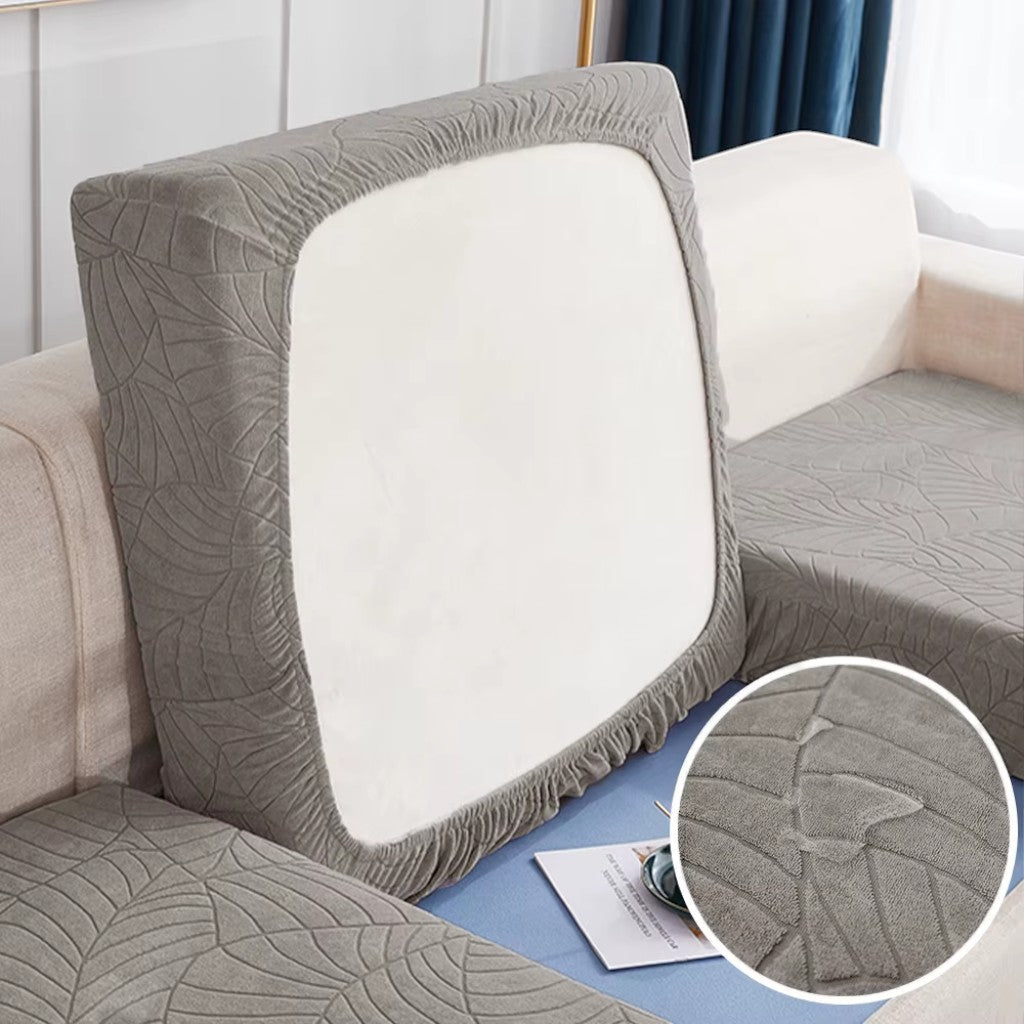 Waterproof Sofa Cushion Cover Stretch Chenille - Non-Slip Elastic Fit