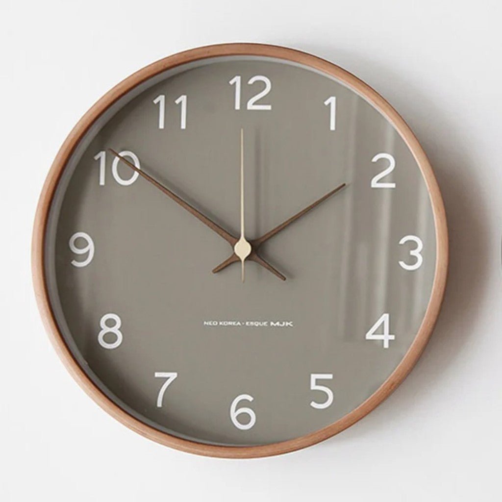 Wooden Wall Clock Scandinavian Minimalist Design